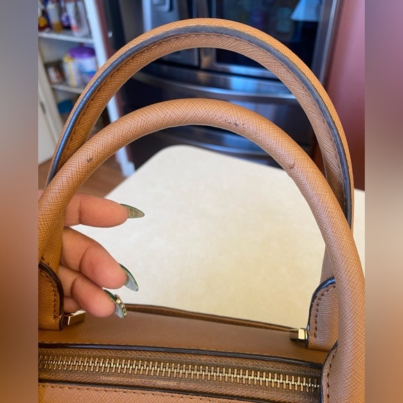 MICHAEL KORS Signature Saffiano Leather Satchel, GUC - Picture 10 of 16